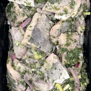 Kräuter Matjes Happen